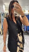 Veste gilet sans manches noir PAZ G&M
