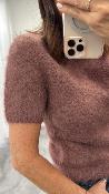 Pull manches courtes terracotta SAULE GM