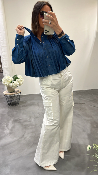 Chemise jeans plissée SOUVENIR D36E0365