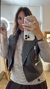 Pull manches longues col rond beige WKV053 NT