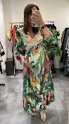 Robe longue à imprimés Lucy verte 442747 WHITE STUFF 