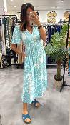 Robe longue bleue 443527 Lucy WHITE STUFF