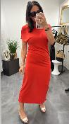 Robe longue rouge PEACE G&M