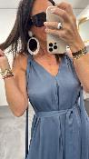 Robe longue bleu M2397A MR