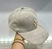 Casquette velours beige CA006