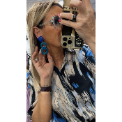 Boucles Oreilles clips  maillons Majorque