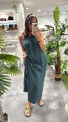 Robe longue émeraude RUBIS G&M