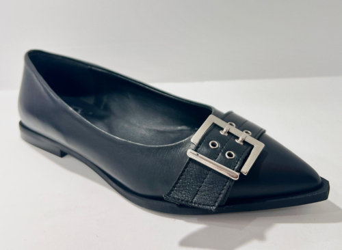 Ballerines à bride cuir noir MI7345