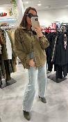 Chemise oversize ajourée kaki 51078219 MM