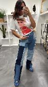 Pantalon jeans PATCHWORK BB 