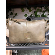 Sac cuir kaki Boston Biba