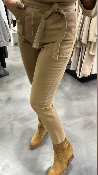 Combinaison pantalon jeans beige CELIA