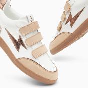 Basket blanc et beige LAURETTE WU BK2785