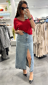 Jupe en Jeans strass 50924229