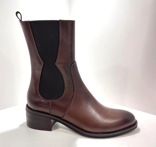 Bottines cuir marron Mi6737