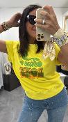Sweat fin jaune SANDY MHJ