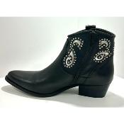 Bottines tiag cuir noir GR2266