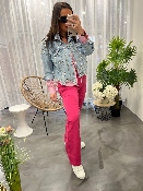 Pantalon jeans flare fushia SONNY