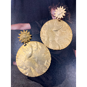 Boucles Oreilles mtal martel Soleil