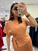 Blouse fluide terracotta KEOLA