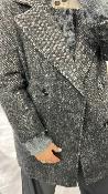 Manteau mi-long gris chiné NAELIS 