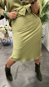 Jupe verte LEONTINE