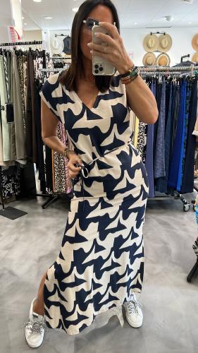 Robe longue marine PENSEE G&M