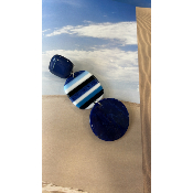 Boucles Oreilles marine Eve