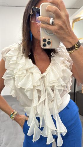 Top à volants beige 51881199 MM