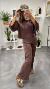 Pantalon fluide marron 054-212019 BSB 