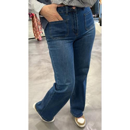 Pantalon jeans coupe droite 10507619