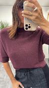 Pull manches courtes bordeaux M3025857 IMPERIAL