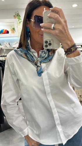 Chemise blanche et foulard bleu KXCM0301 KKS