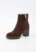 Bottines  en cuir marron  SOLAIA EMILIE K