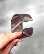 Bracelet manchette violette