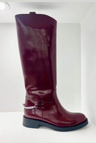 Bottes cavalière cuir bordeaux GR6297