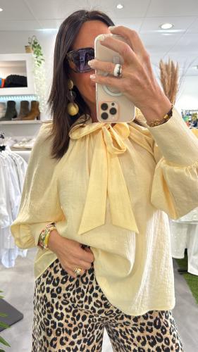 Blouse fluide jaune C212W050 DIXIE