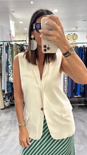 Veste sans manches beige VIDAS LPE