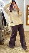 Pull large beige "amore" SAINTS G&M 