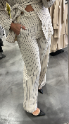 Pantalon fluide à rayures PAULINE