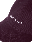 Casquette bordeaux "Grace & Mila" SLIMANE 