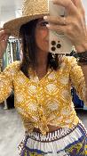 Chemise colorée chart jaune ANNIE 443735 WS