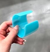 Bracelet manchette bleu