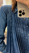 Chemise jeans plissée SOUVENIR D36E0365