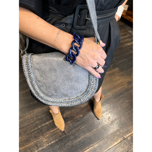 Sac cuir azur Will XL biba