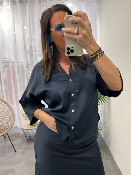Blouse marine LEANDRE