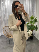 Veste blazer fluide beige 50985209