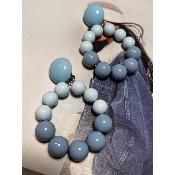 Boucles Oreilles Bastilles bleu