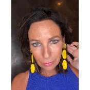 Boucles Oreilles jaune et givré
