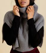 Pull poncho court Gris MARO EK